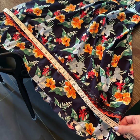 Beautiful colorful lace halter a-line dress EUC. - Picture 3 of 10